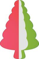 Illustration of a christmas tree. vector