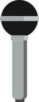 Microphone in black and gray color. vector