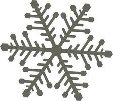 Flat style snowflake. Sign or symbol. vector