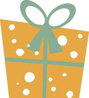 gift box with bow ribbon. vector