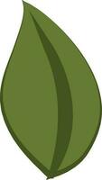 Flat style green leaves icon. vector