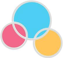 Illustration of colorful circles, Abstract elements. vector