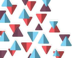 Abstract background with paper triangles. vector