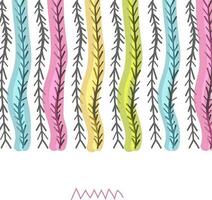 Abstract hand drawn borders set. vector