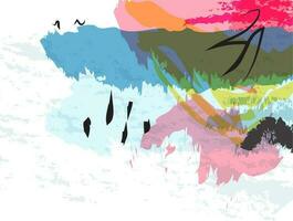 Abstract colorful messy background. vector