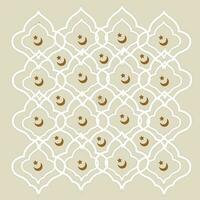 Arabic style islamic pattern abstract design in brown color. vector