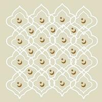 Arabic style islamic pattern abstract design in brown color. vector