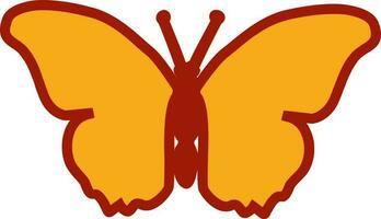 Isolated Insect character of Butterfly. vector