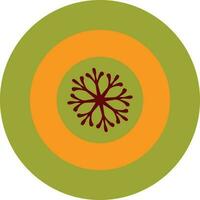 Flat design in colorful circular shape. vector