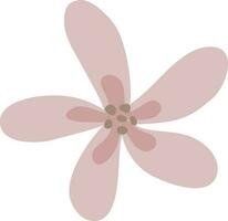 Icon of flower in flat style. vector