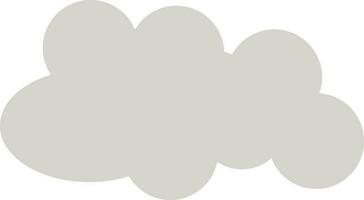 Illustration of cloud in flat style. vector