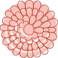 Flower design in flat style. vector