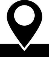 Illustration of map pin icon or symbol. vector