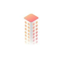 Illustration of a building or skyscraper. vector