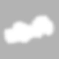 White cloud on gray background. vector