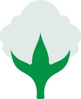 Cotton plant icon for agriculture in isolated. vector
