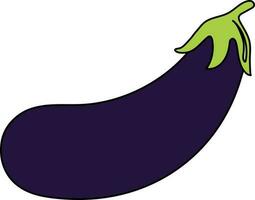Aubergine icon in isolated for agriculture with stroke style. vector