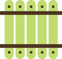 Wooden fence icon for protection concept. vector