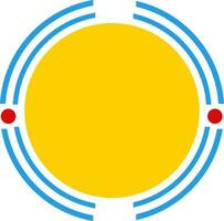 Blank sticker, tag or label design. vector