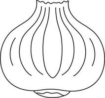 cebolla icono para agricultura concepto en ilustración con carrera estilo. vector