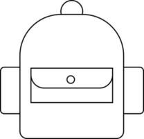 Isolated travelling bag in flat style. vector