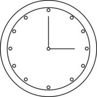 Icon of watch in flat style. vector