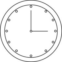 Icon of watch in flat style. vector