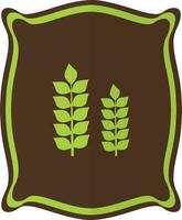 Fertilizer bag icon in isolated for agriculture in half shadow. vector