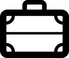 Illustration of bag in black and white color. vector