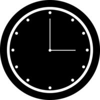 Illustration of flat style clock or watch. vector