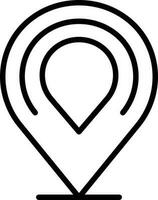 Vector illustration of map pin icon.