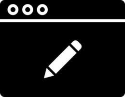 Web design icon in glyph style. vector