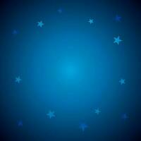 Shiny blue stars decorated background. vector