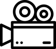 vídeo cámara icono en línea Arte. vector