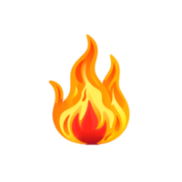 fuego fuego pegatina clipart ai generado png