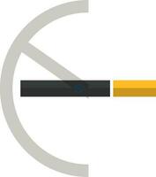 Sign of no smoking in flat style. vector