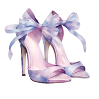 hoch Hacke Sandalen Aquarell Clip Art ai generiert png