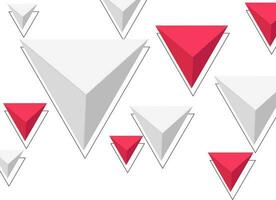 3D triangles abstract geometric elements. vector