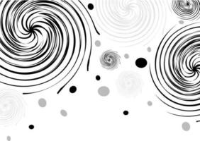 Hand drawn spirals abstract element. vector