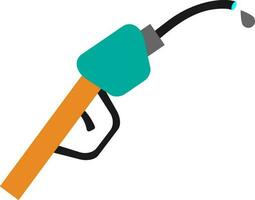 Gasoline pump nozzle on white background. vector