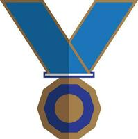 Medal icon in flat style. vector