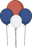 Balloons in American Flag colors. vector