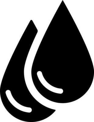 Drops sign or symbol in flat style.