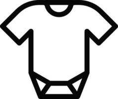 Kid onesie icon in flat style. vector