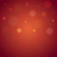 Shiny abstract bokeh lighting effect red background. vector