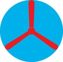 Flat style testflight in red and blue color. vector