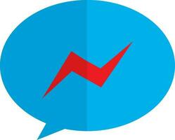 Facebook Mensajero logo. vector