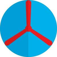 Flat style testflight in red and blue color. vector