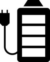 Illustration of battery icon or symbol. vector