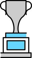 Flat illustration of Trophy Cup. vector